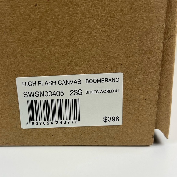 Zadig & Voltaire High Flash Canvas Distressed Sneakers In Boomerang Purple EU 41 - Picture 12 of 13